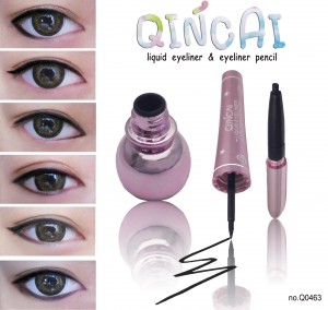 qincai 2in1 eyeliner อายไลเนอ์ แบบน้ำและแบบดินสอ